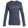 Icebreaker 200 Oasis LS Crewe (Men's) - Ski Stripes Graphite - Find Your Feet Australia Hobart Launceston Tasmania