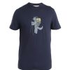 Icebreaker Tech Lite III SS Tee (Men's) - Tech Head Midnight Navy - Find Your Feet Australia Hobart Launceston Tasmania