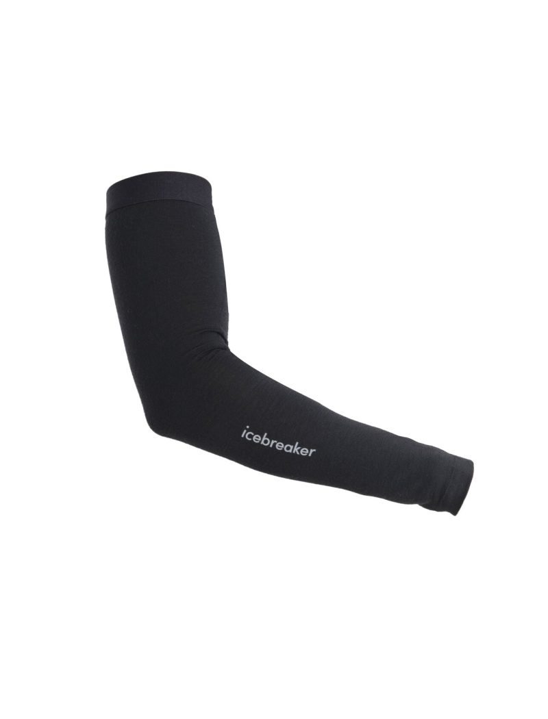 Icebreaker 200 ZoneKnit Merino Arm Sleeves (Unisex) - Black - Find Your Feet Australia Hobart Launceston Tasmania