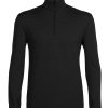 Icebreaker Original LS Half Zip (Men's) W20 - Black - Find Your Feet Australia Hobart Launceston Tasmania