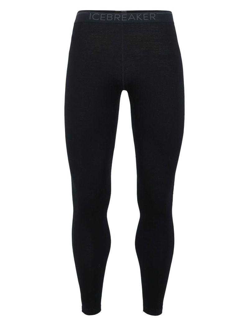 Icebreaker 260 Tech Leggings (Men's) Black W20 - Find Your Feet Australia Tasmania Hobart Launceston