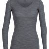 Icebreaker Siren LS Sweetheart (Women's) - Find Your Feet Australia Hobart Launceston Tasmania - Gritstone Heather