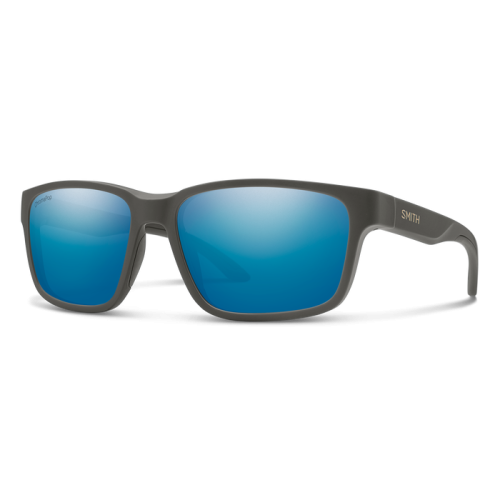 Smith Basecamp Sunglasses - Find Your Feet Australia Hobart Launceston Tasmania - Matte Gravy + ChromaPop Polarized Blue Mirror Lens