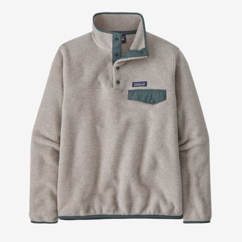 Patagonia Light Weight Synch Snap-T P/O (Women's) - Oatmeal Heather/Nouveau Green - Find Your Feet Australia Hobart Launceston Tasmania