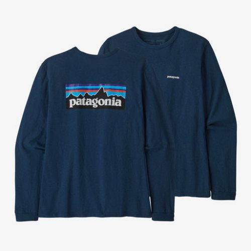 Patagonia L/S P-6 Logo Responsibili-Tee (Women's) Find Your Feet Australia Hobart Launceston Tasmania - Tidepool Blue