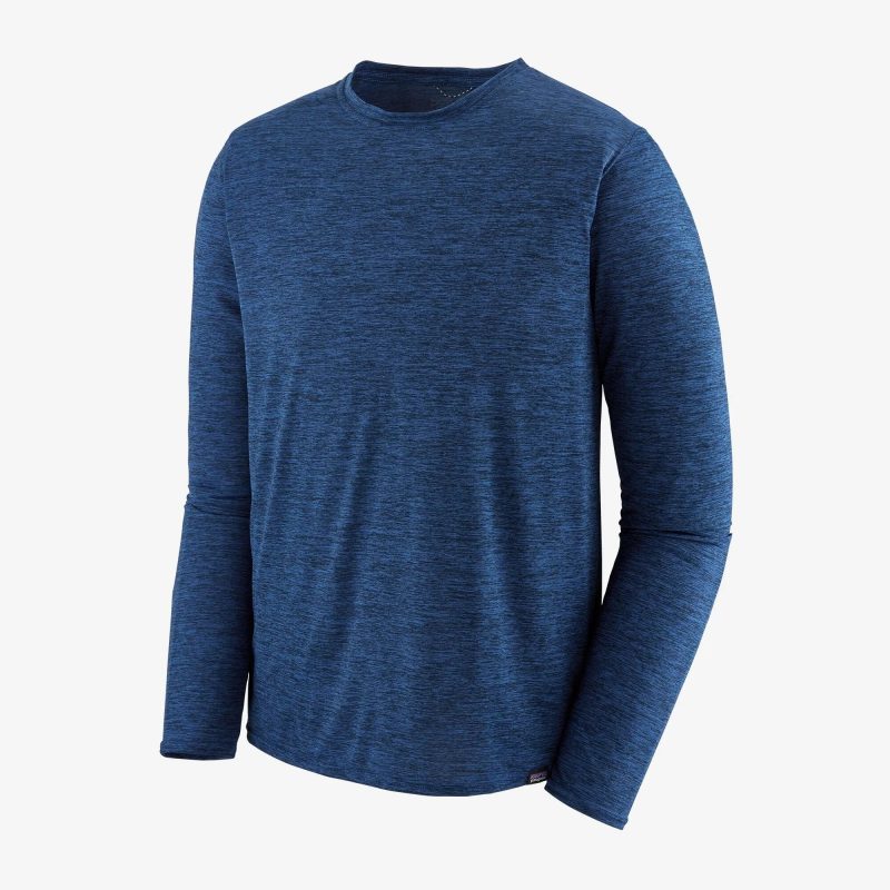 Patagonia L/S Cap Cool Daily Shirt (Men's) - Viking Blue - Navy Blue X-Dye - Find Your Feet Australia Hobart Launceston Tasmania