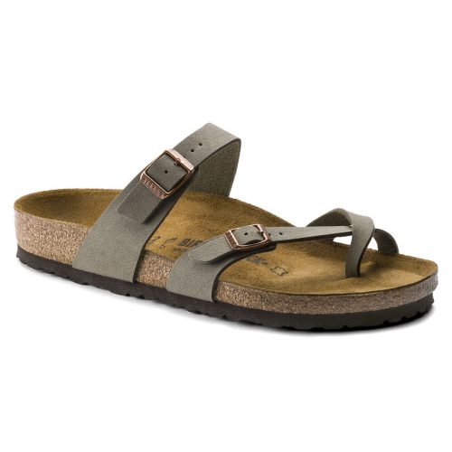 Birkenstock Mayari Birko-Flor/Suede Sandal (Women's) Stone 0071071 - Find Your Feet Australia Hobart Launceston Tasmania