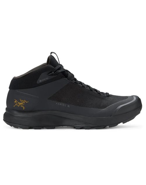 Arcteryx Aerios FL Mid GTX Hiking Boot (Men's) Black/Black - Find Your Feet Australia Hobart Launceston Tasmania - Black/Black