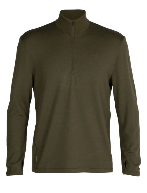 Icebreaker Original LS Half Zip (Men's) - Find Your Feet Australia Hobart Launceston Tasmania - Loden