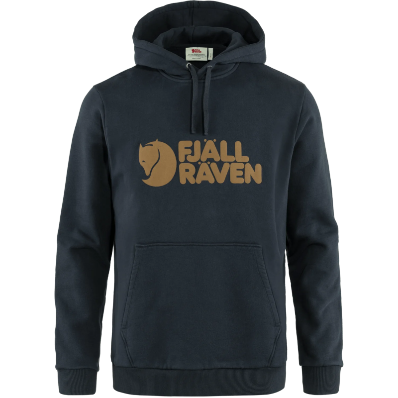 Fjallraven Logo Hoodie (Men's) - Dark Navy - Find Your Feet Australia Hobart Launceston Tasmania