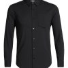 Icebreaker Merino Steveston Long Sleeve Shirt (Men's) - Black - Find Your Feet Australia Hobart Launceston Tasmania