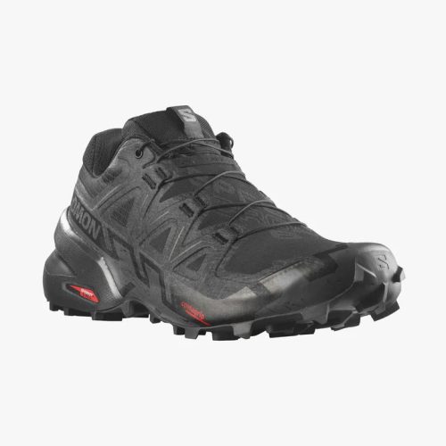 Salomon Speedcross 6 Shoes (Men's) Black/Black/Phantom - Find Your Feet Australia Hobart Launceston Tasmania