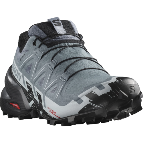 Salomon Speedcross 6 GTX Shoes (Women's) - Flint Stone/Black/Heather - Find Your Feet Australia Hobart Launceston Tasmania