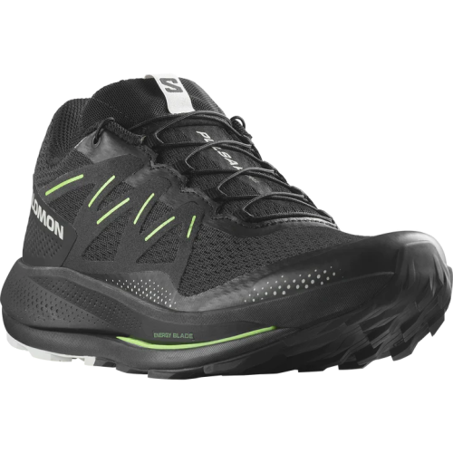 Salomon Pulsar Trail Shoe (Men's) Black / Black / Green Gecko - Find Your Feet Australia Hobart Launceston Tasmania