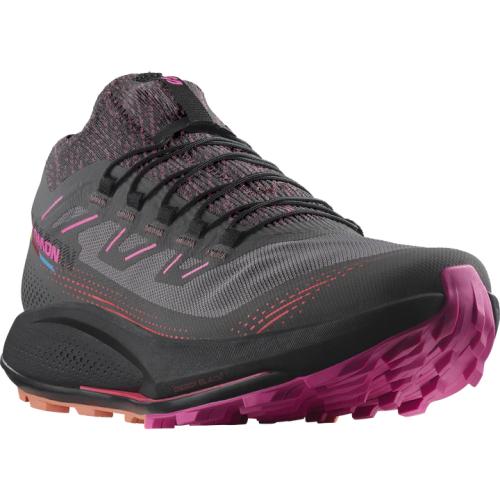 Salomon Pulsar Trail 2 Pro Shoes (Women's) Plum Kitten / Black / Pink Glo - Find Your Feet Australia Hobart Launceston Tasmania