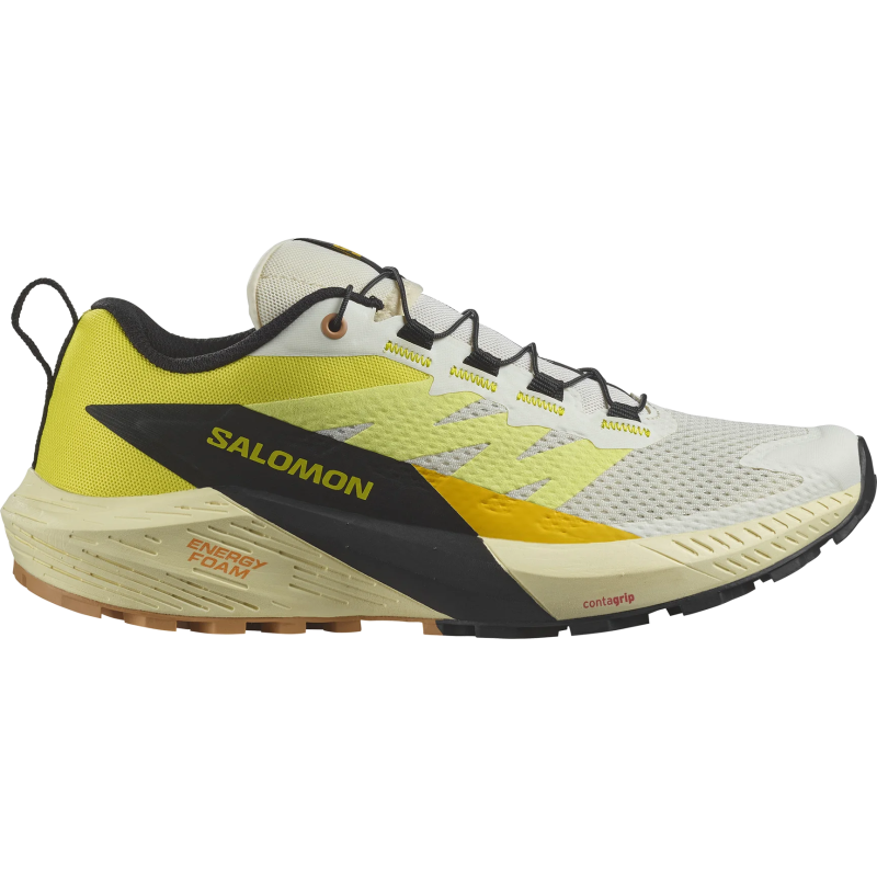 Salomon Sense Ride 5 Shoes (Women's) - Vanilla Ice / Sulphur Spring / Black - Find Your Feet Australia Hobart Launceston Tasmania