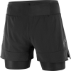 Salomon Sense Aero 2 in 1 Short (Men's) - Black - Find Your Feet Australia Hobart Launceston Tasmania