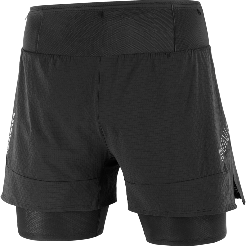 Salomon Sense Aero 2 in 1 Short (Men's) - Black - Find Your Feet Australia Hobart Launceston Tasmania